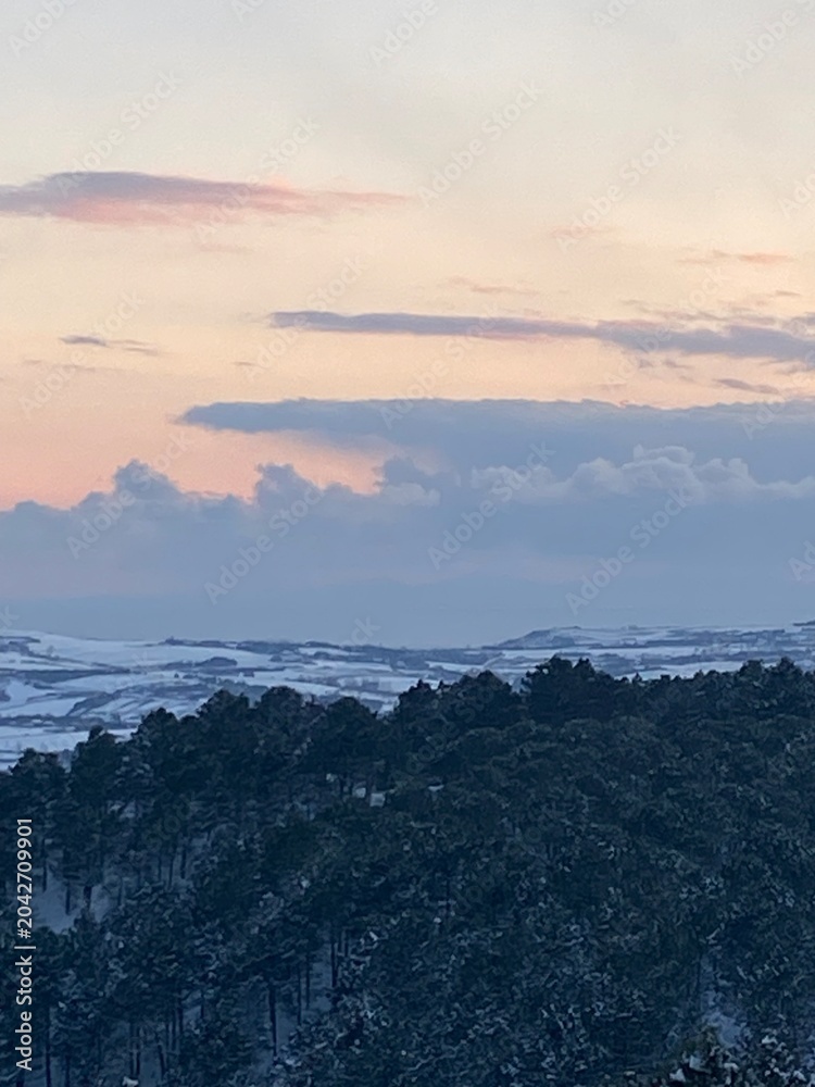 Fototapeta premium clouds and winter