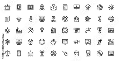 Crowdfunding Fundraising Investment Community Icon Set