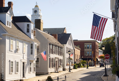 Historic Plymouth Massachusetts street 