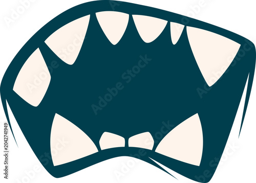 Quadro su tela Monster Mouth Element