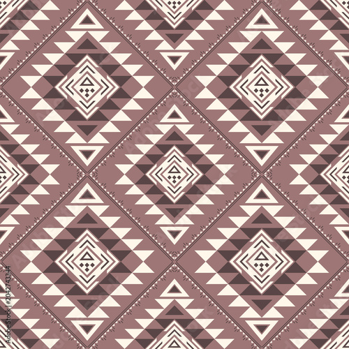 Southwestern Native American Seamless Pattern