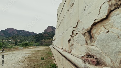 Ancient Ionic Columns Of The Temple Of Artemis In Sardis Salihli