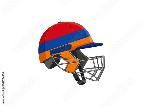 American Football Helmet Isolated on Transparent Background with Vibrant Colors