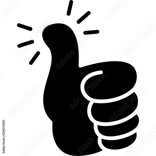 Fotografija Solid Fill Agree Icon