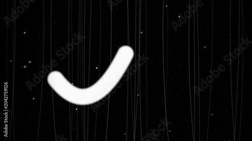Film grain vintage scratches with white dust and hand drawn line scribble moving on black background for retro video overlay loop