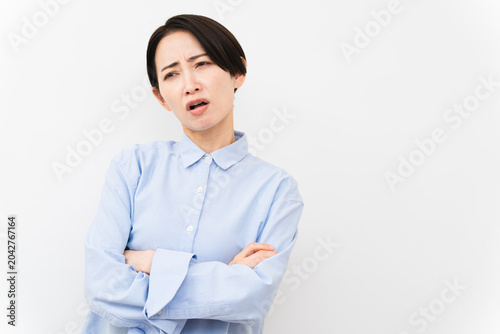 Billede på lærred 長袖シャツを着ている女性