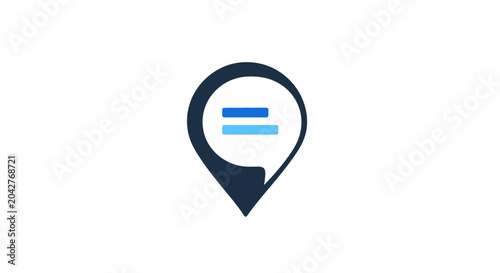 Tableau sur toile Navigation Location Icon Design.