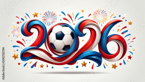 Three Hosts Landmarks Feature for WC 2026 with Soccer Ball