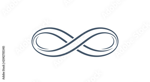 Fotografi Elegant Infinity Symbol, Endless Loop, Timeless Concept