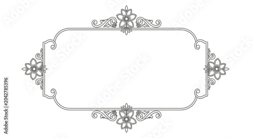 Elegant Ornate Frame Border - Vintage Decorative Element