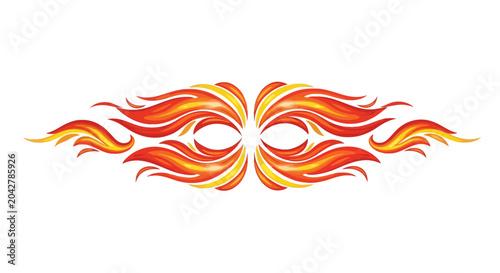 Fiery Abstract Swirl Design
