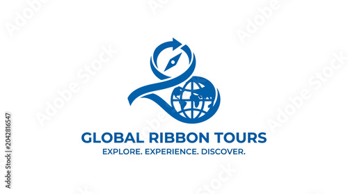 Global Ribbon Tours logo with compass and globe graphic element on white background