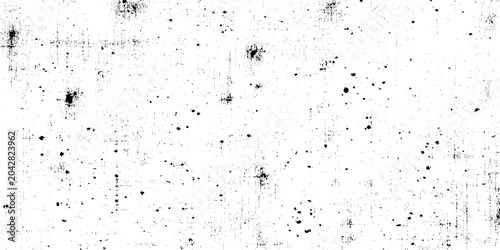 Canvas Print Grunge texture background with black spots and smudges on white surface vector i