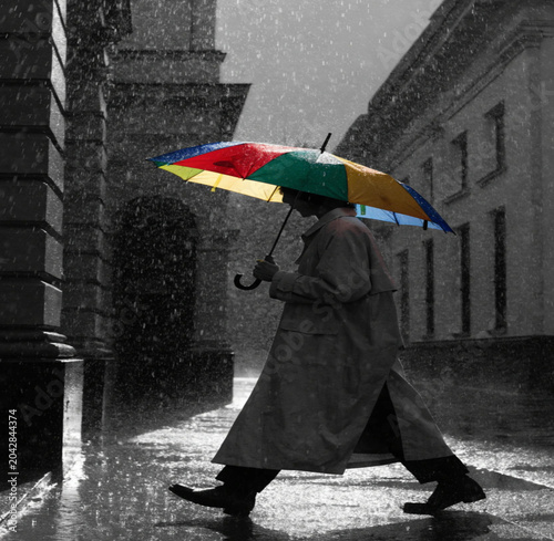 girl with umbrella