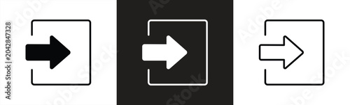 Login portal icon for User Authentication and Account Access, vector illustration