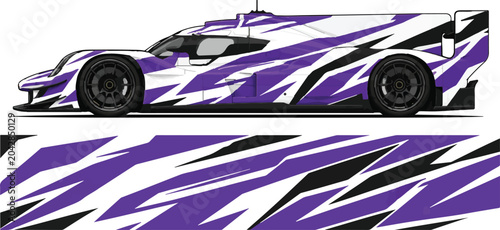 Purple and black racing car design 1.