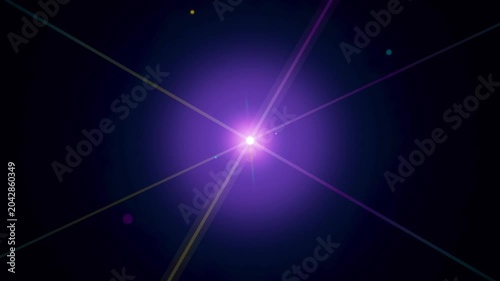 Starburst Lens Flare Background Animation