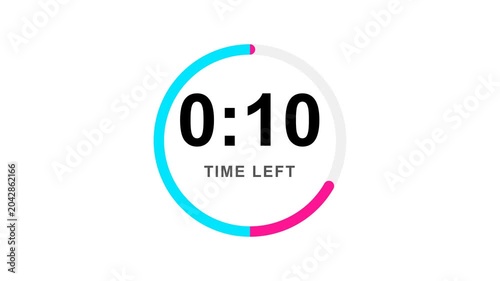 10 Second Modern Countdown Timer