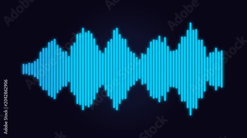 Premium Neon Double-Sided Audio Soundwave Visualizer