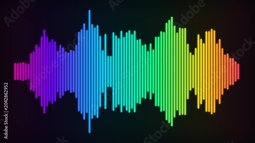 Premium Colorful Aurora Audio Waveform Visualizer
