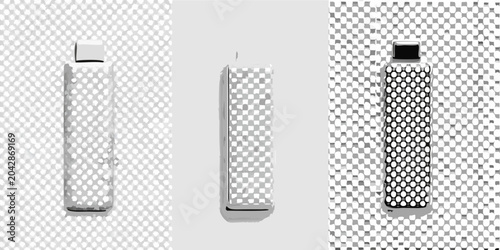 Quadro su tela magnifying glass trio photorealistic lens tool inspection