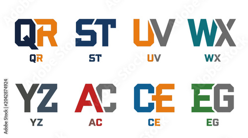 Bild auf Leinwand Multicolored Alphabet Letters Closeup Details.