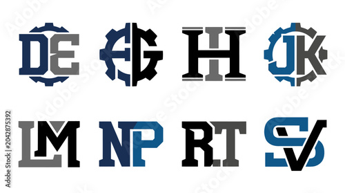 Bild auf Leinwand Letters and Alphabetical Symbols Design.