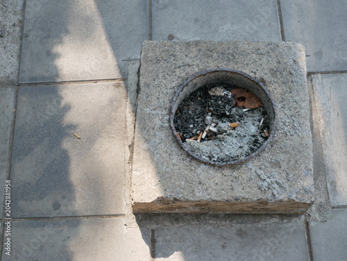 Old cement floor in Thailand