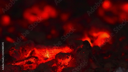 Tableau sur toile Outdoor Fire With Sparks