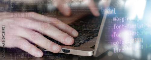 html and css front-end developing banner