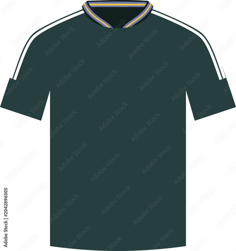 Naklejka premium Green Saudi Arabia national football team jersey for World Cup with clean modern design and classic collar