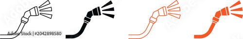 Photos Four nozzle hose icons in different colors