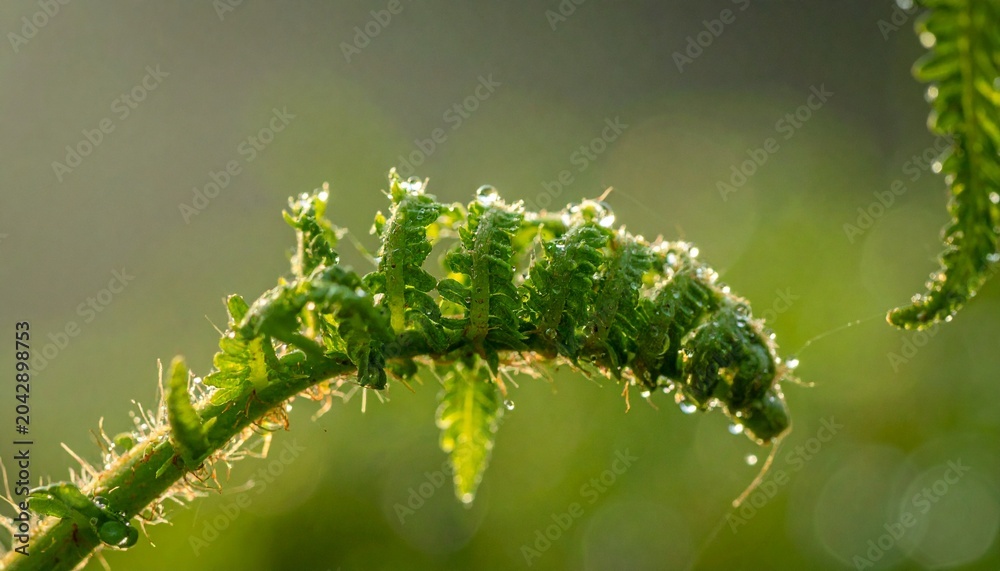 Fototapeta premium Close up of fresh green broccoli florets on plant.