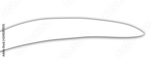 Single Thin Gray Arc Curve Line Isolated Minimal Graphic Design Element White Background