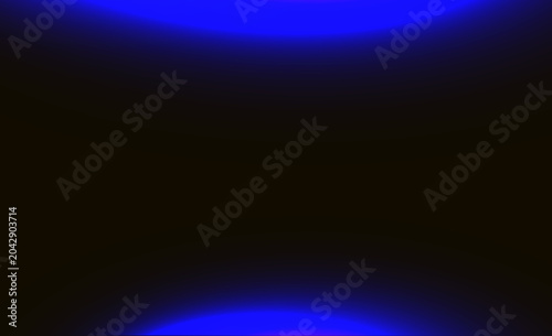 Abstract Blue Neon Glow Light Background with Dark Center