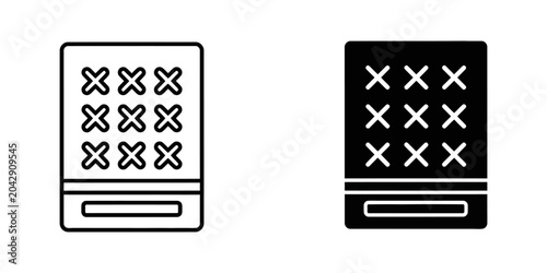 Tableau sur toile Voters ballot box checkbox icon set with election checkbox illustration decision