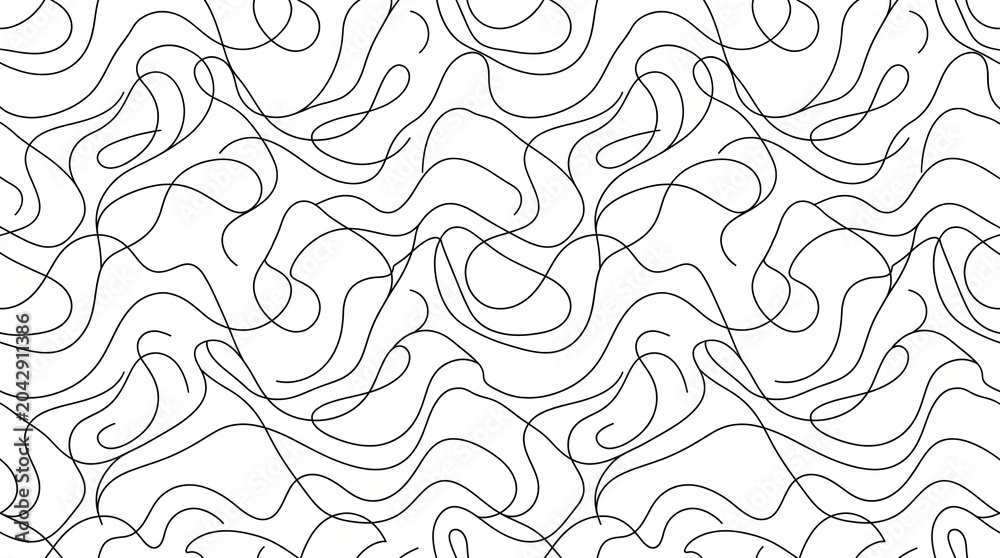 Fototapeta premium Seamless Abstract Line Pattern
