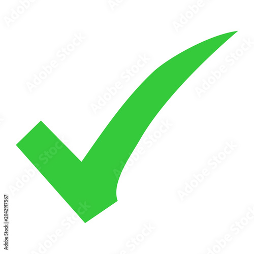 Green check mark, isolated tick symbols, checklist signs, and an approval badge. Flat and modern checkmark design, vector illustration.