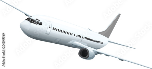 airplane isolated on white background