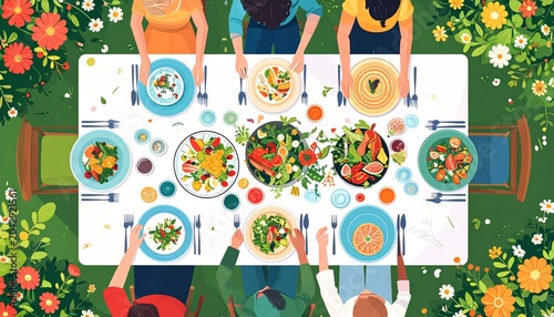 Colorful Christmas holiday food platter with festive decorations.