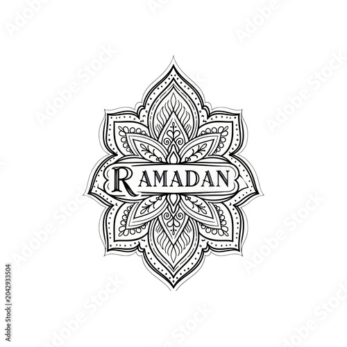 Ramadan Islamic Holiday Symbol Design.