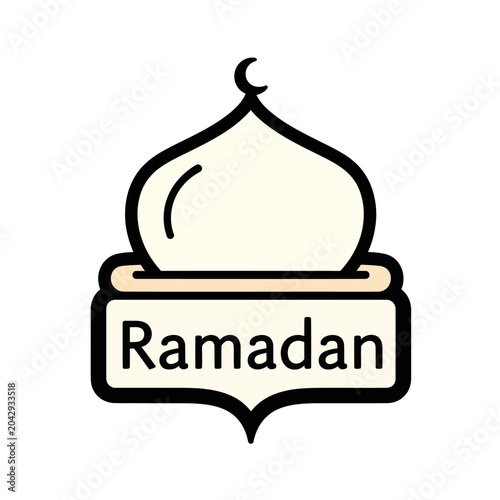 Ramadan Islamic Holy Month Symbol.