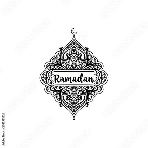 Ramadan Islamic Holy Month Symbol.