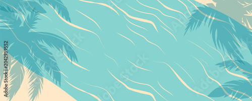 Photos Banner template for a summer poolside getaway