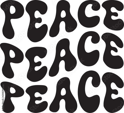 Vector Peace Peace Peace 
