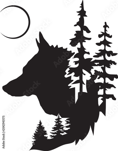 Vector Wolf Head