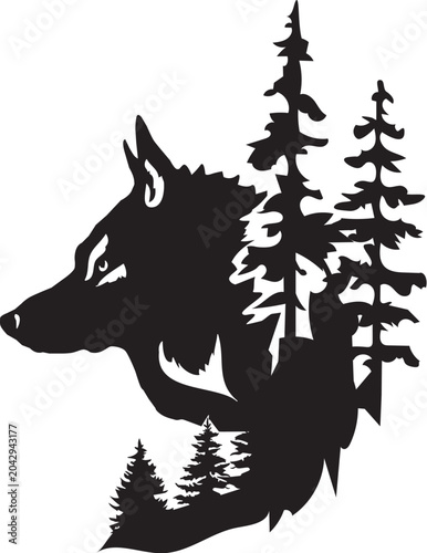 Vector Wolf Head