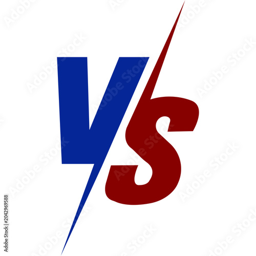 Obraz na plátne VS Versus Icon Letter Element