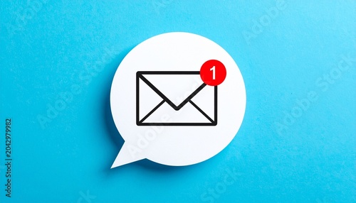 Email Notification New Message Digital Communication Alert