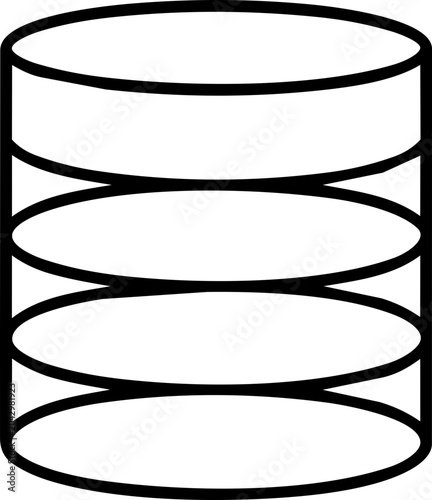 Database Storage Line Icon